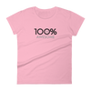 100% AWESOME Women's Short Sleeve Tee - 100 Percent Tee Company