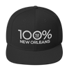 100% NEW ORLEANS Snapback Hat - 100 Percent Tee Company