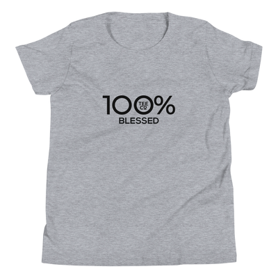 100% BLESSED Youth Short Sleeve T-Shirt - 100 Percent Tee Company