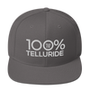 100% TELLURIDE Snapback Hat - 100 Percent Tee Company