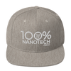 100% NANOTECH Snapback Baseball Hat - 100 Percent Tee Company