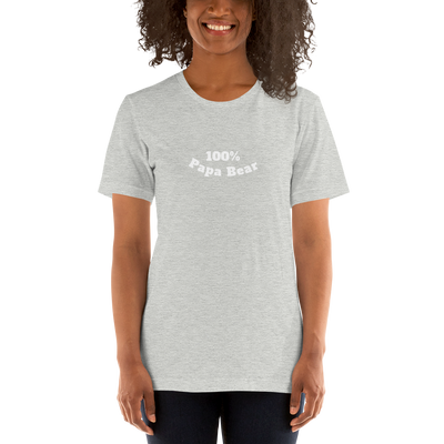 100% Papa Bear Unisex Tee
