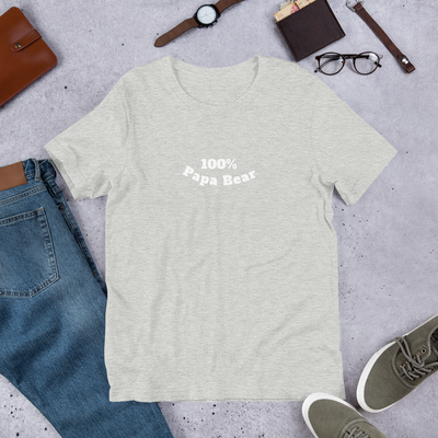 100% Papa Bear Unisex Tee