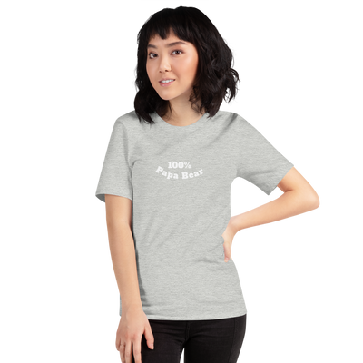 100% Papa Bear Unisex Tee