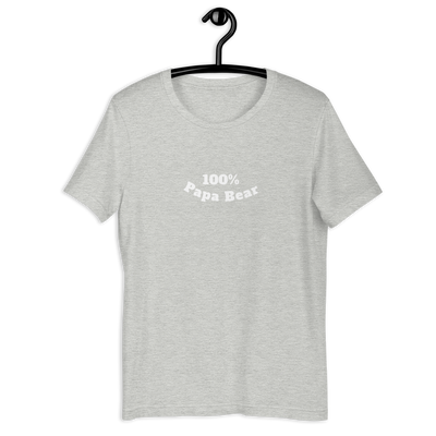 100% Papa Bear Unisex Tee