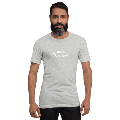 100% Papa Bear Unisex Tee