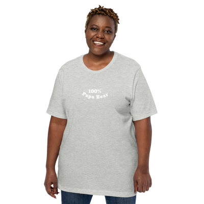 100% Papa Bear Unisex Tee