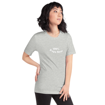 100% Papa Bear Unisex Tee