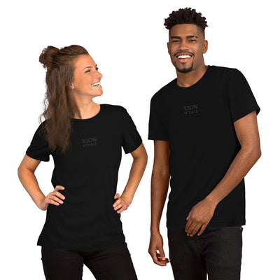 100% HOMIE Short-Sleeve Unisex Tee - 100 Percent Tee Company