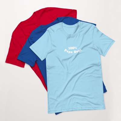 100% Papa Bear Unisex Tee