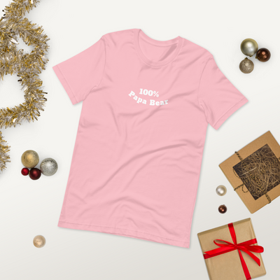 100% Papa Bear Unisex Tee