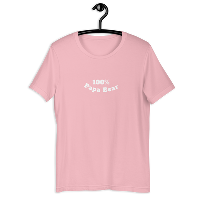 100% Papa Bear Unisex Tee