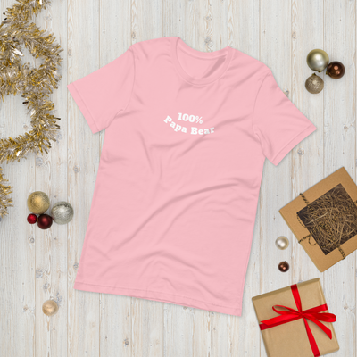 100% Papa Bear Unisex Tee
