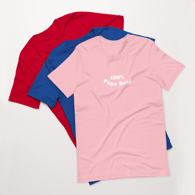 100% Papa Bear Unisex Tee