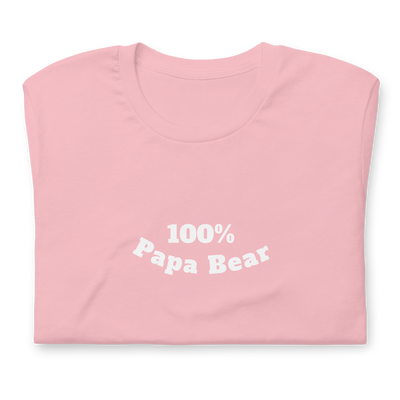 100% Papa Bear Unisex Tee