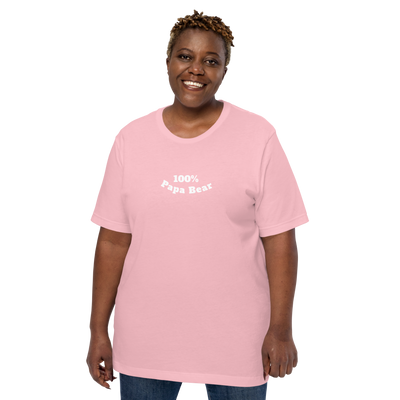 100% Papa Bear Unisex Tee