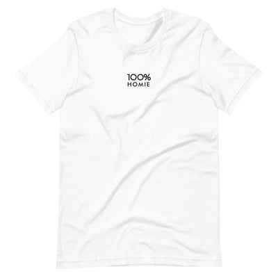 100% HOMIE Short-Sleeve Unisex Tee - 100 Percent Tee Company