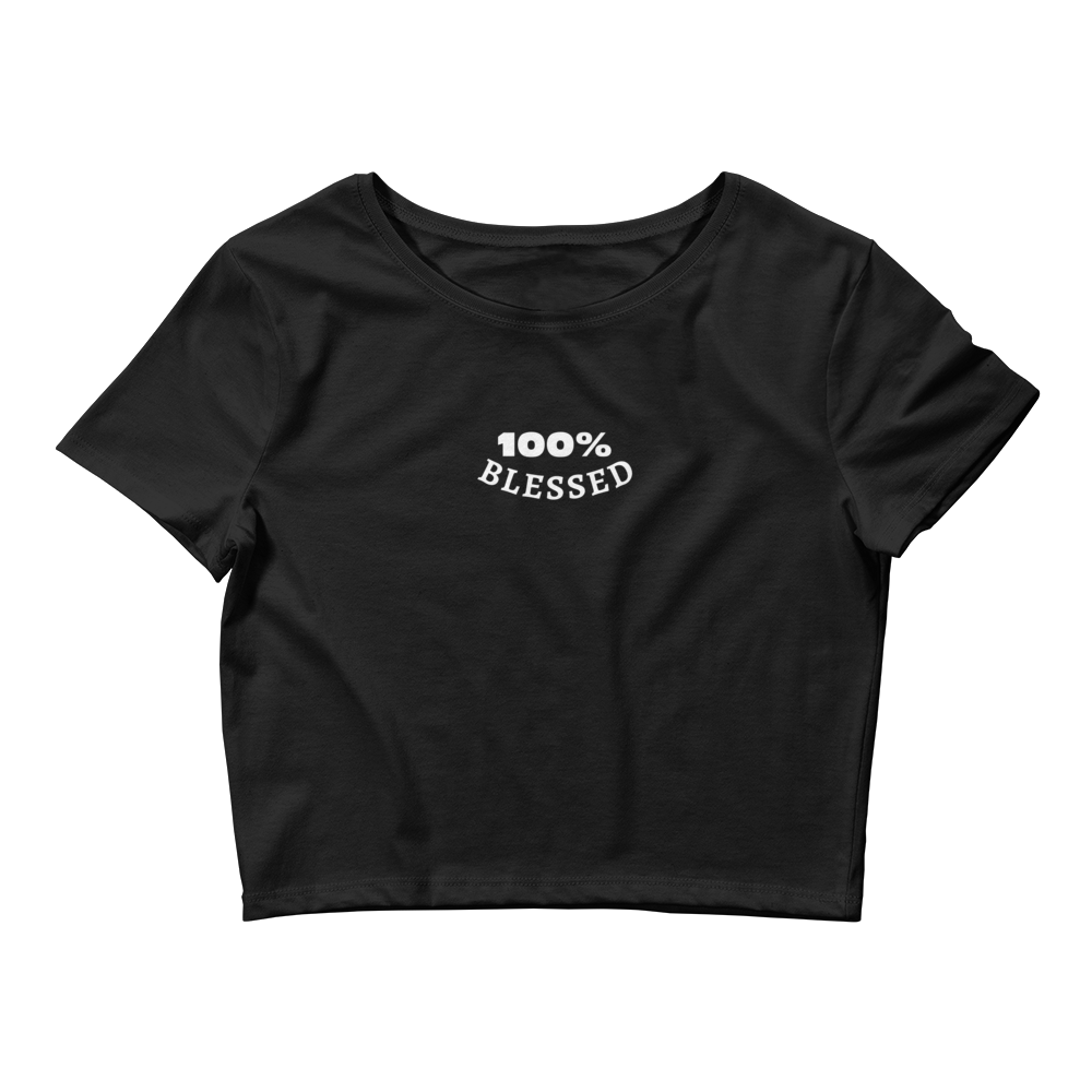 100% BLESSED Women’s Crop Tee