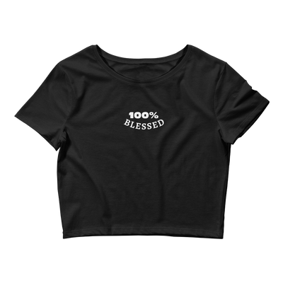 100% BLESSED Women’s Crop Tee