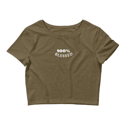 100% BLESSED Women’s Crop Tee