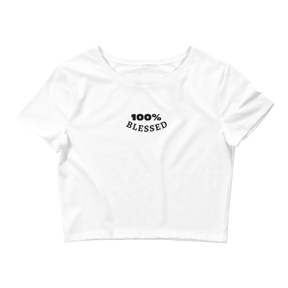 100% BLESSED Women’s Crop Tee