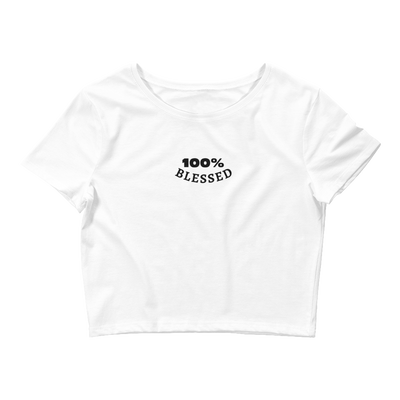 100% BLESSED Women’s Crop Tee